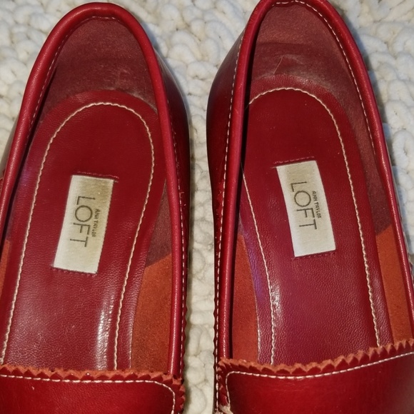 Ann Taylor loft red leather - Picture 3 of 7